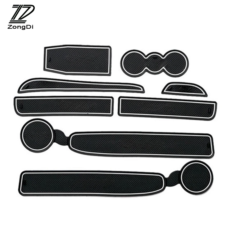 

ZD 8 шт. коврик для автомобильной чашки, прокладка для дверных ворот для Skoda Octavia A7 A5 2, аксессуары 2007 2008 2010 2011 2012 2013 2014 2015 2016 2017