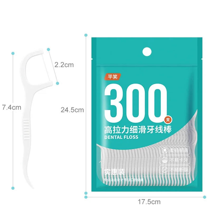 300/600/1500 шт. зубная нить