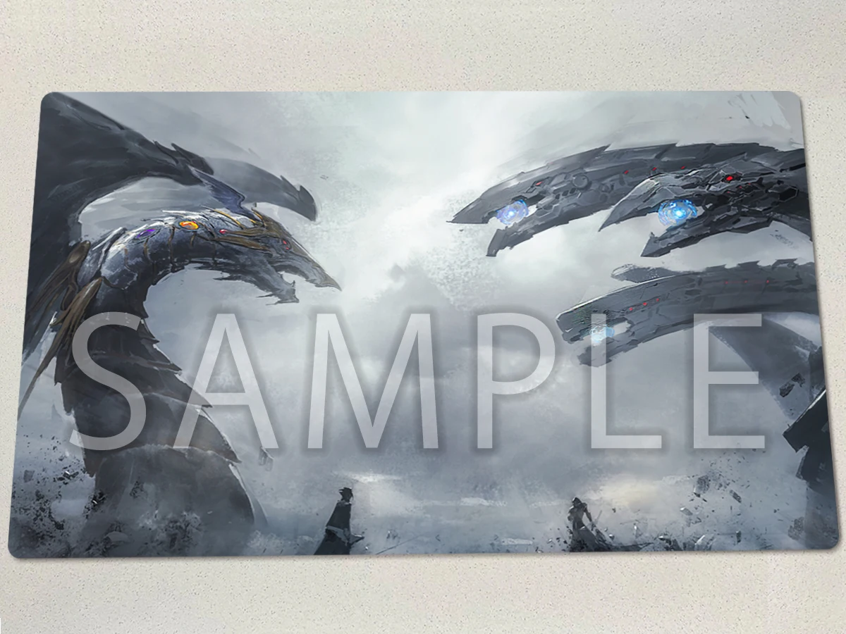 Игровой коврик YuGiOh с изображением дракона радуги темного TCG для настольных игр