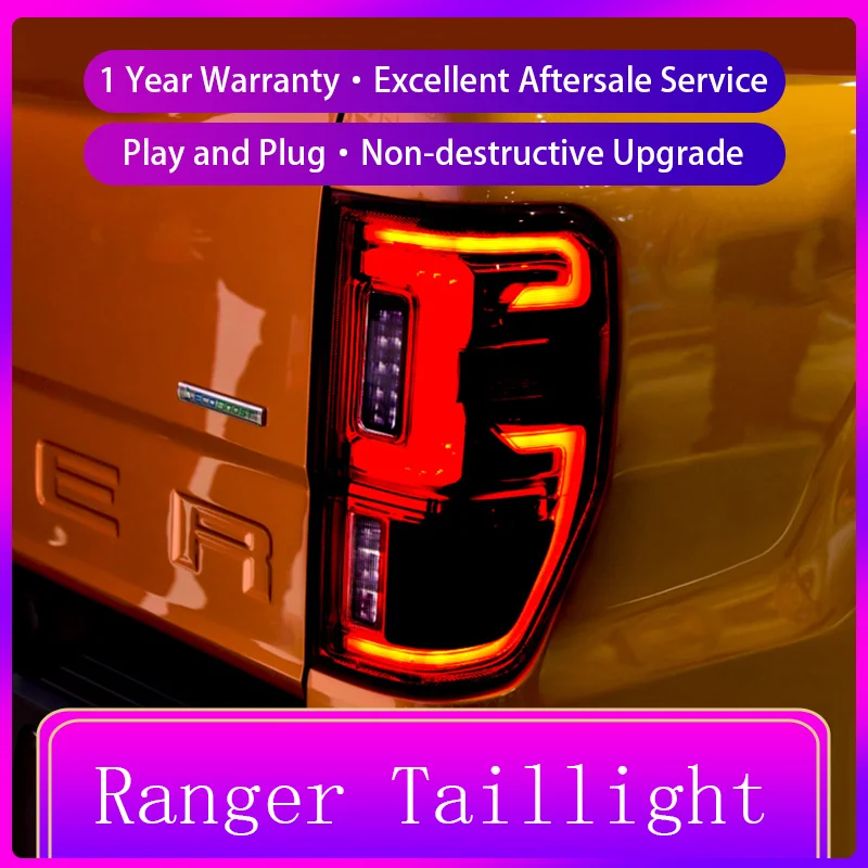 Пара автомобильных фар для Ford Ranger 2012-2018 задние фонари стоп-сигнал поворотники