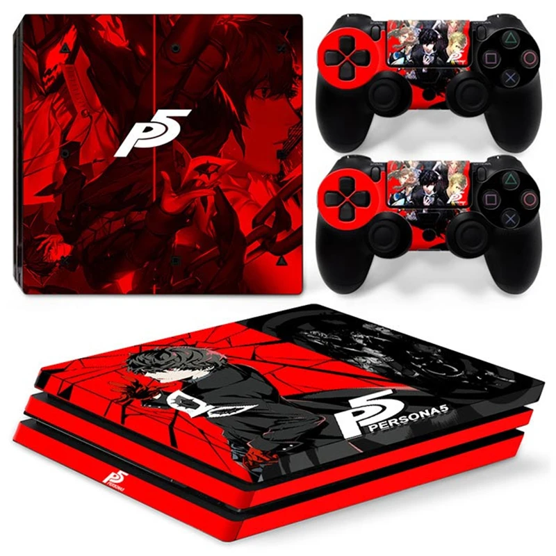 Persona5 GAME PS4 PRO Skin Sticker Decal Cover for ps4 pro Console and 2 Controllers PS4 pro skin Vinyl