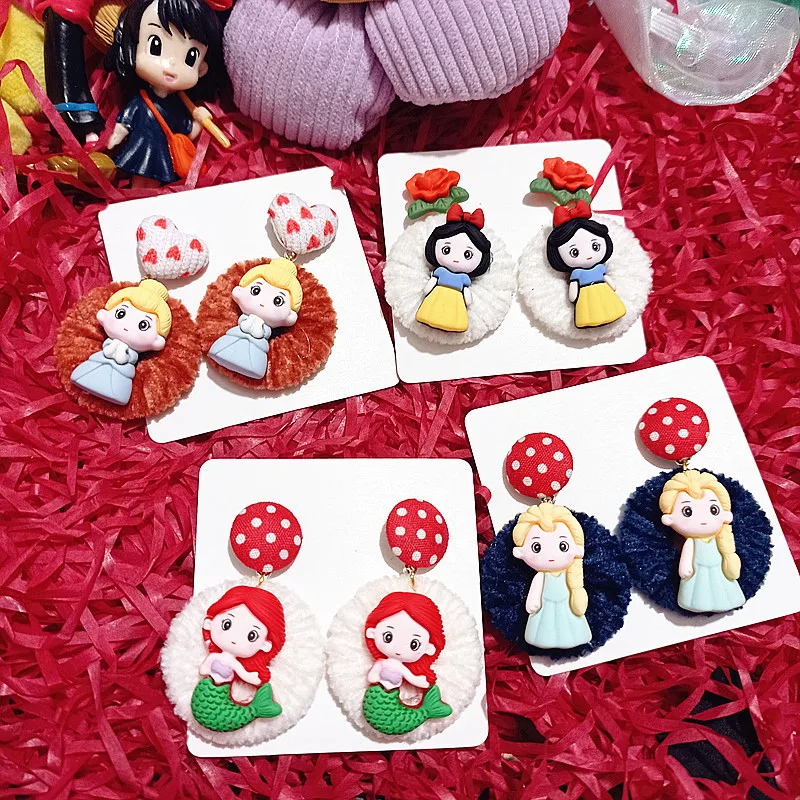 

Новинка 2022, забавное милое плюшевое ушное кольцо в виде принцессы-русалки на осень и зиму, женский модный аксессуар, Молодежный вид