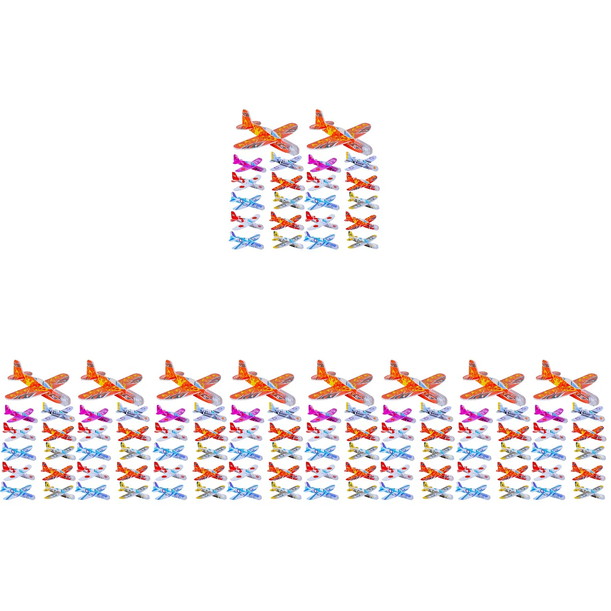 

160 Pcs Glider Outdoor Plane Plaything Decorations Planes Kids Toys Eva Classroom Child