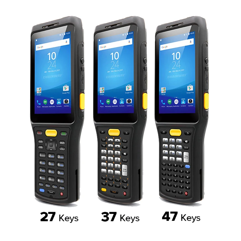 Фото Прочный портативный терминал PDA на Android 11 с 4G LTE, 64 ГБ памяти, сканером штрих-кодов 1D/2D и считывателем UHF RFID для сбора данных на местах обслуживания C61 №2