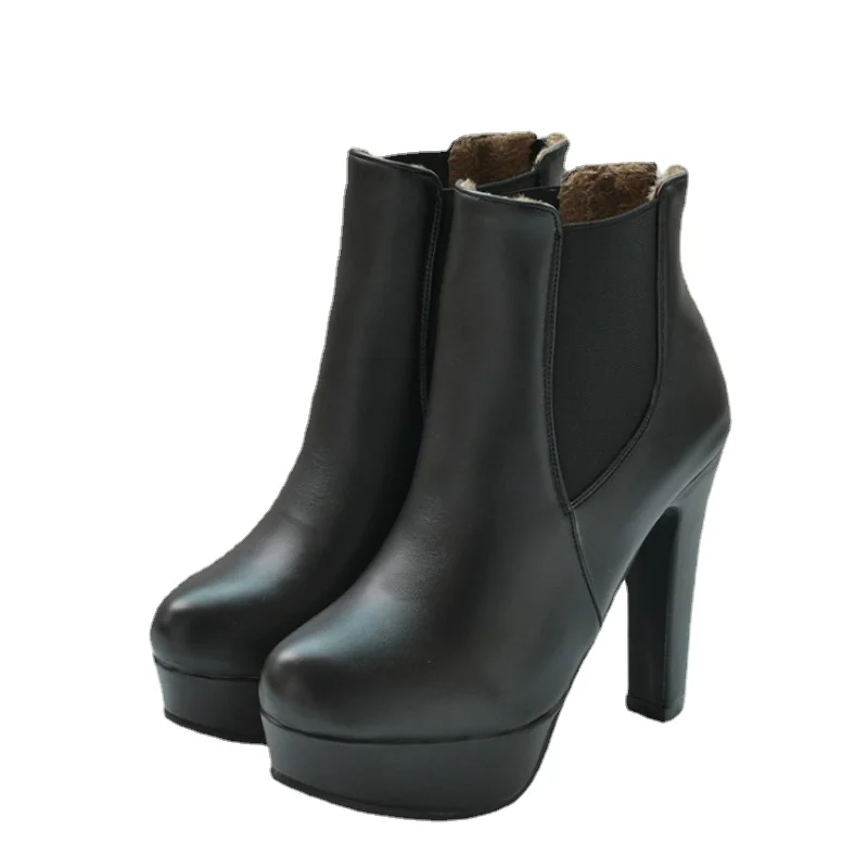 

Женские ботильоны на высоком каблуке, с острым носком, на молнии, Осень-зима