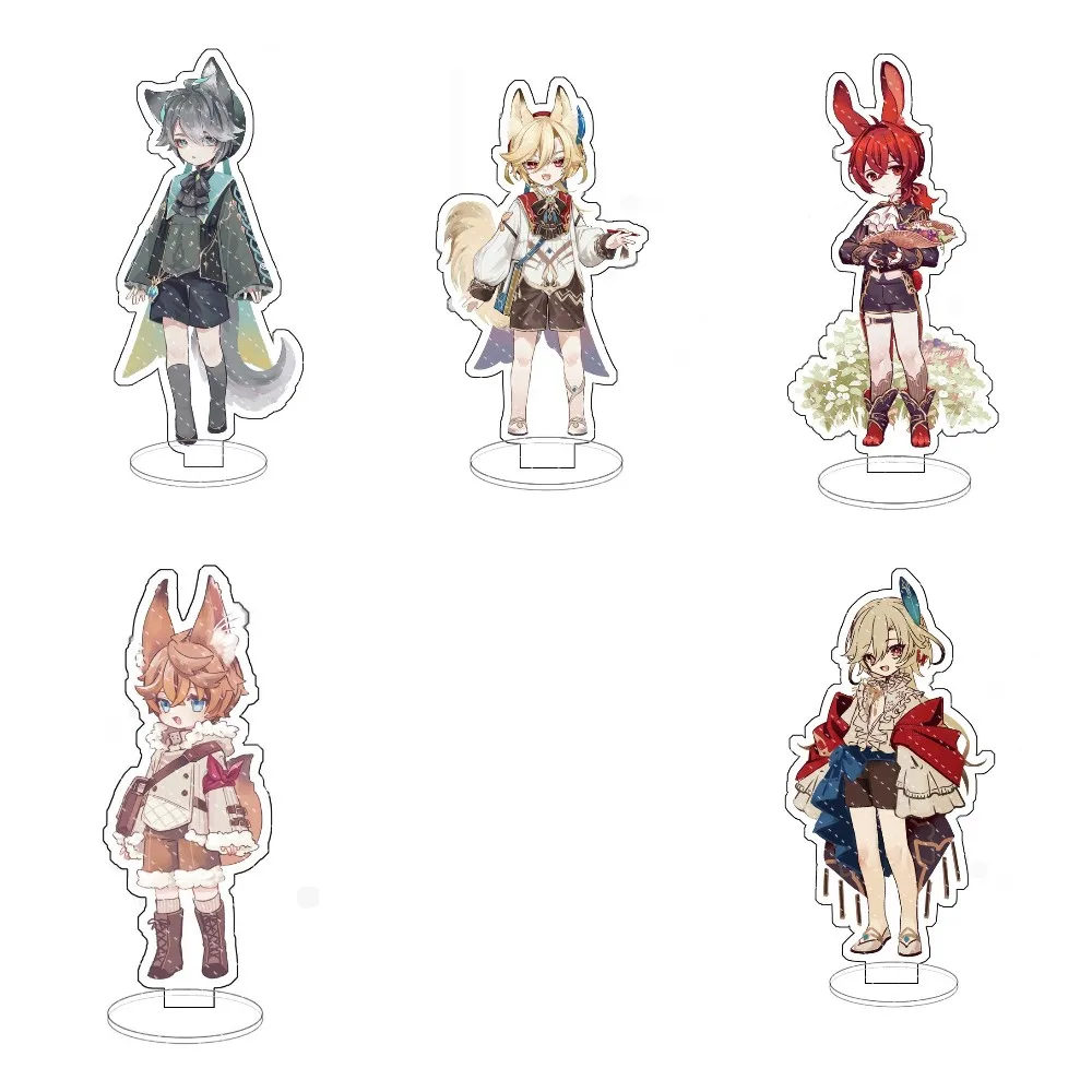 

10CM Genshin Impact Anime Figure Alhaitham Kaveh Tartaglia Diluc Acrylic Stands Model Cute Plate Desk Decor Toy Christmas Gift