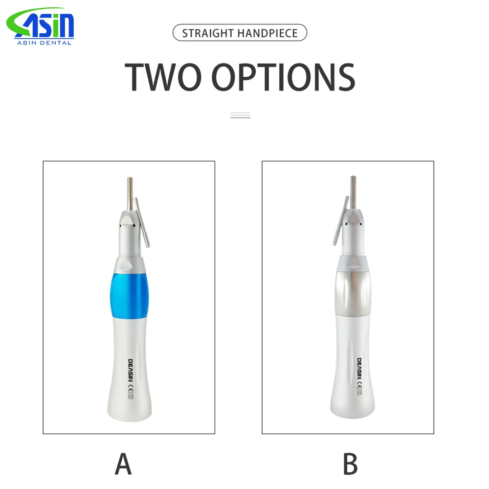 Dental Surgical Straight Handpiece 1:1 Nose Cone with External Irrigation Pipe Dentist Tools
