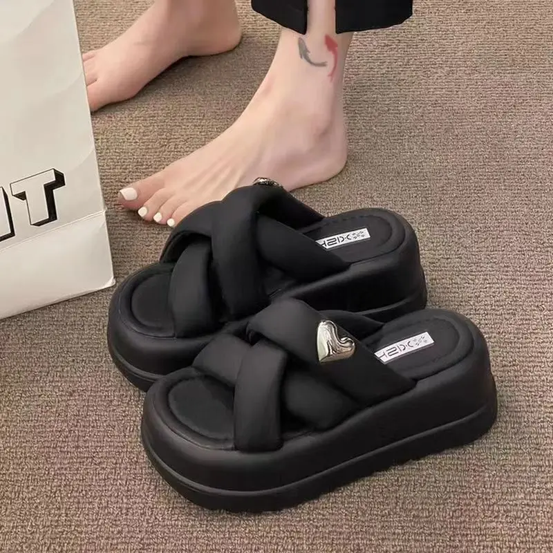 Sandals Summer Women's Slippers Platform Sandals Outdoor Thick Street Beach Slippers Flip Flop Garden Shoes