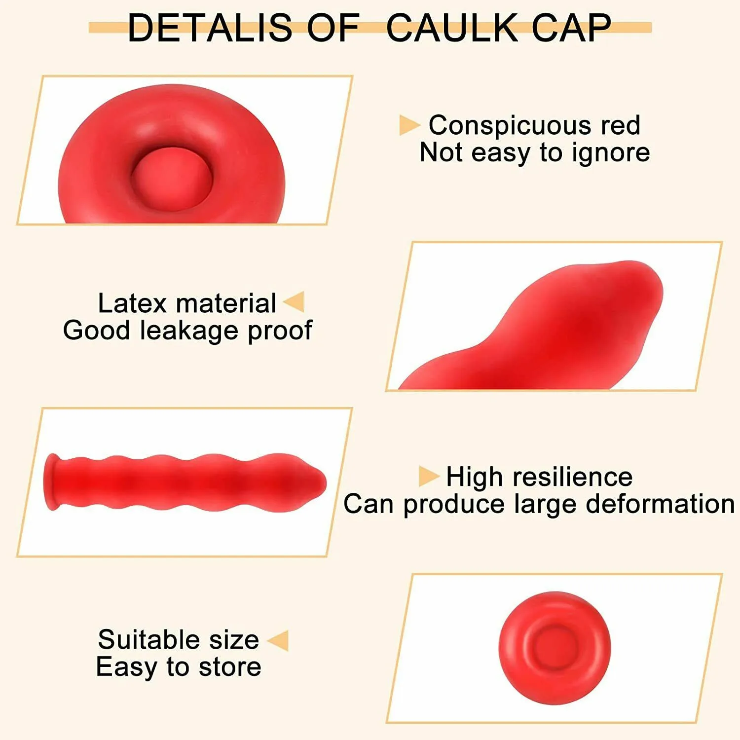 

Brand New Caulking Caps Sealer Saver Open Caulking Tube 50 Pcs Accessories Caulk Sealer For Sealing&Preserving