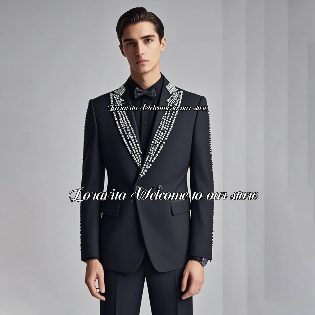 Сверкающие бриллианты украшение мужские костюмы с вырезами на спине роскошные