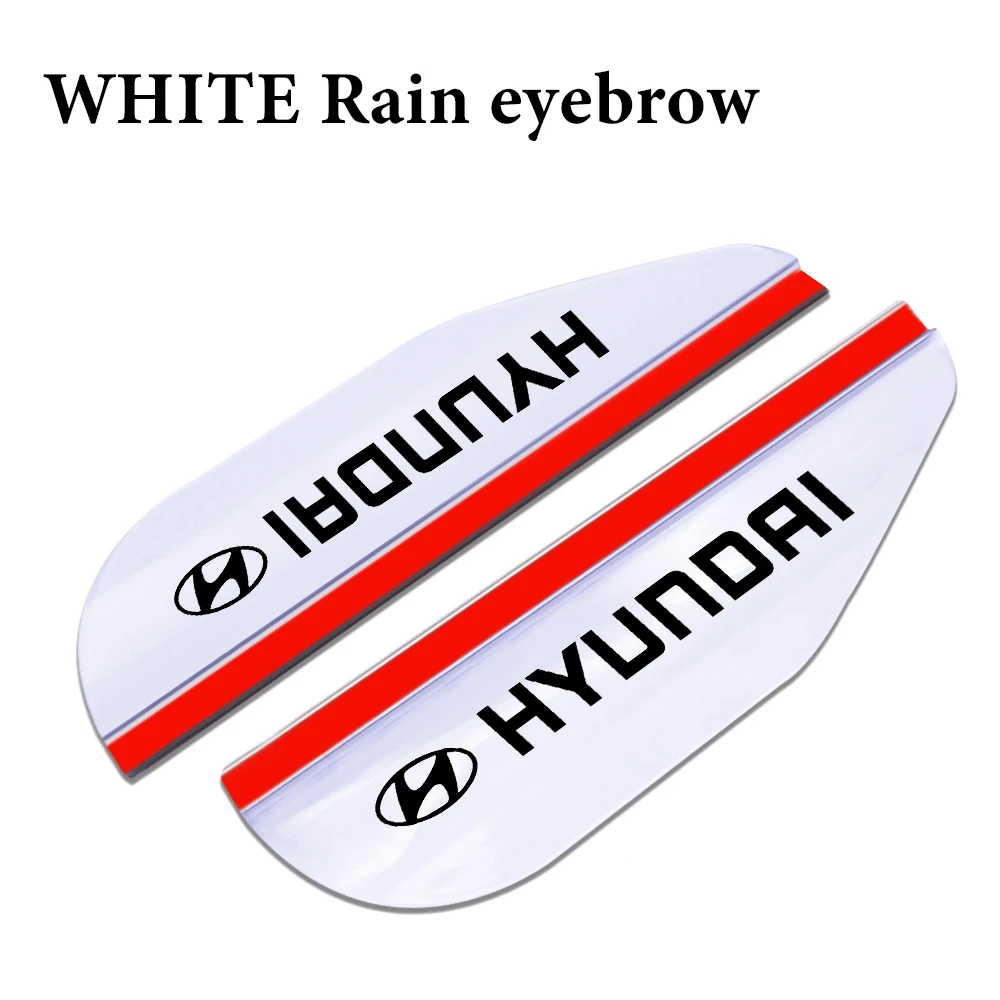 

2Pcs Pvc Car Rear View Mirror Sticker Rain Eyebrow Auto Side Mirror Rainproof Cover For Hyundai Santa Fe Sonata Solaris Azera