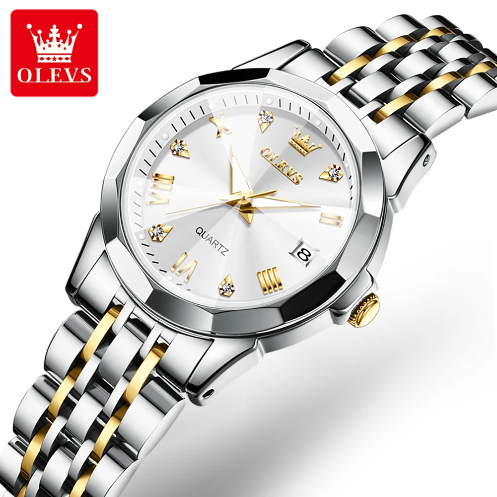 OLEVS 9931 Quartz Stainless Steel Strap Women Wristwatch Retro Hot Style Great Quality Fashion Waterproof Watch for Women