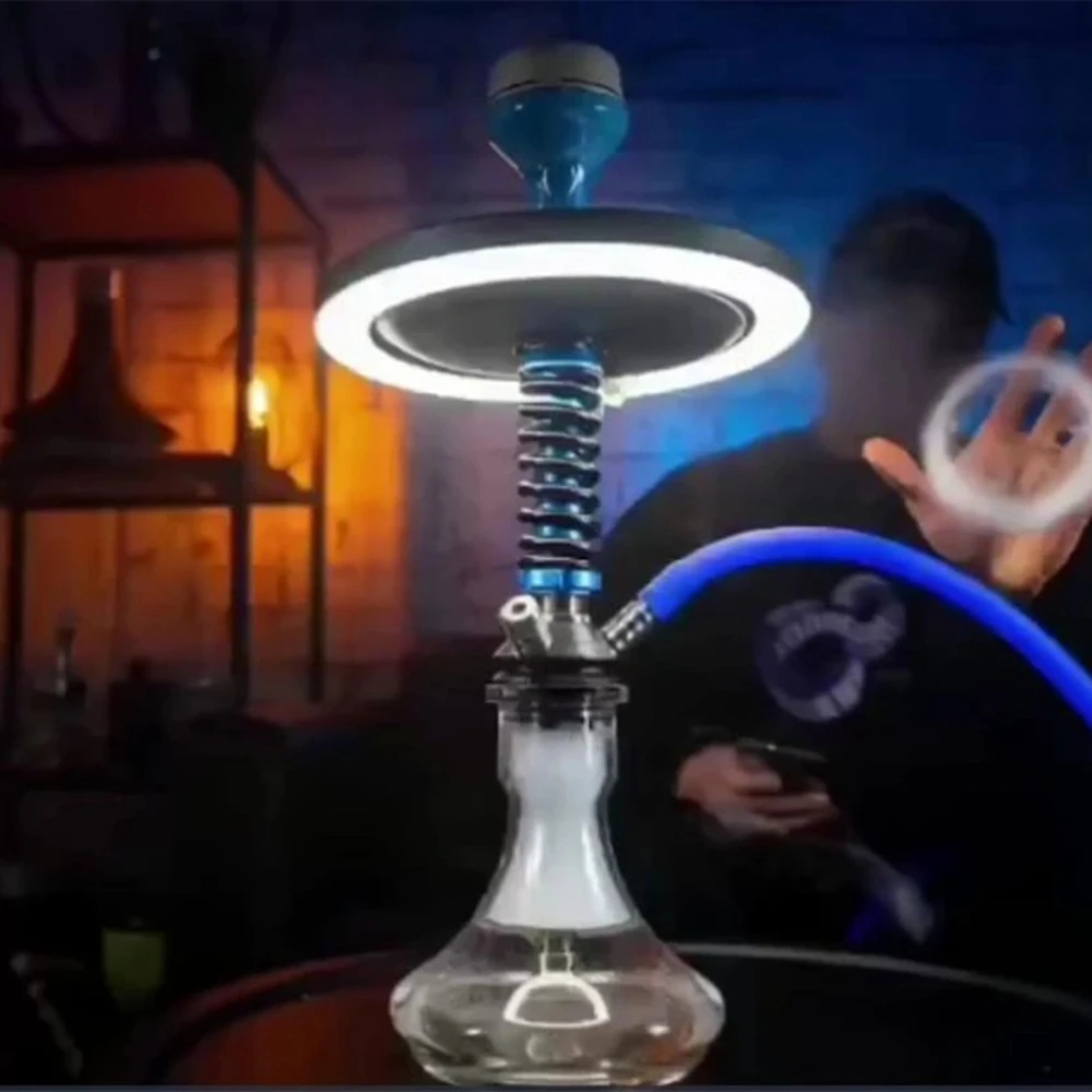 Модная светодиодная кольцевая лампа для кальяна 6 дюймов цветная световая панель