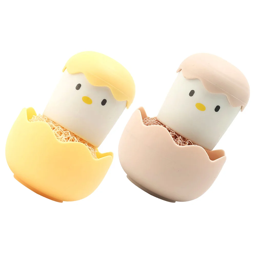

2 Pcs Round Sponge Dish Scrub Brushes Natural Sponge Sink Brush Sink Sponge Kitchen Cleaning Brush Chick Nano Cleaning Brush