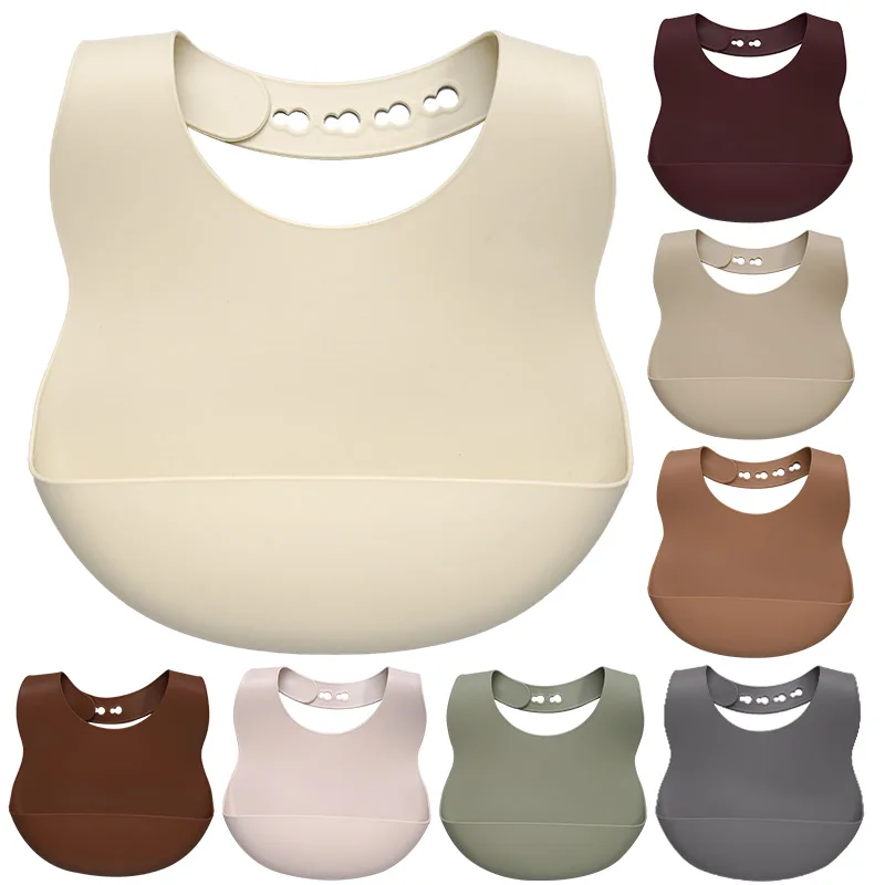 

Newborn Baby Silicone Feeding Tableware Waterproof Baby Bibs for Toddler Breakfast Feedings Silicone Plate for Baby Feeding