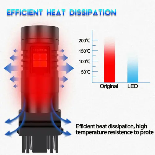 

For Ford Fusion 2006-12 3157 3457 Led Front Turn Signal Bulbs Kit Amber White