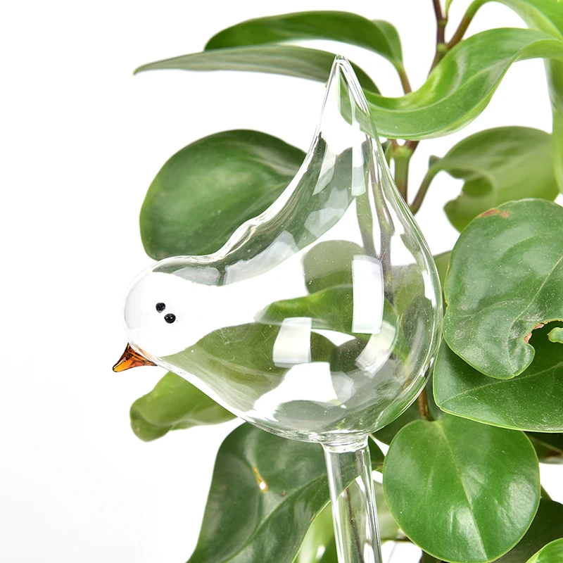 Self Watering 1PCS Plant Self Watering Globe Plants Water Bulbs Bird Shape Clear Glass Watering Device Tools Watering Bulb