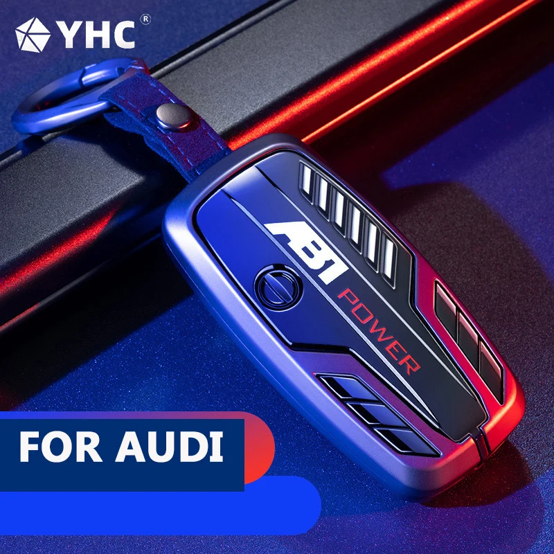 

Чехол для автомобильного ключа с узором из углерода/цинковый сплав для AUDI A1 A3 A4 A4L A5 A6 A6L A7 A8 Q2L Q3 Q7 Q5 Q5L Q8 S4 S8 S3 S5 S6 R8 TT TTS