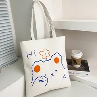 portable handbags cute student tutoring shoulder bag new canvas bags simple shopping bag handbag ladies classic tote