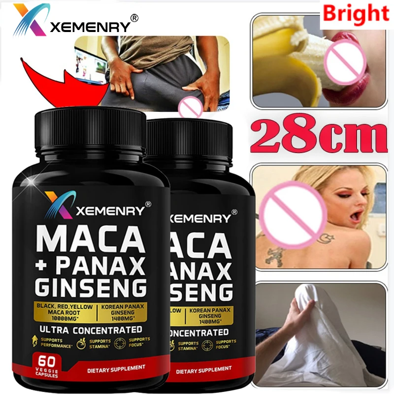 

Xemenry Natural Maca Root Enhance Endurance Pills Supplement Stamina Booster Ginseng Powder Herbal Health Care Health Products