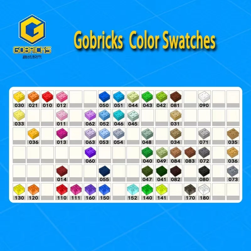 Фото Gobricks10Pcs кубики MOC Parts Tile 1x3 совместимый с 63864 строительными блоками техническая сборка детских игрушек подарок №5