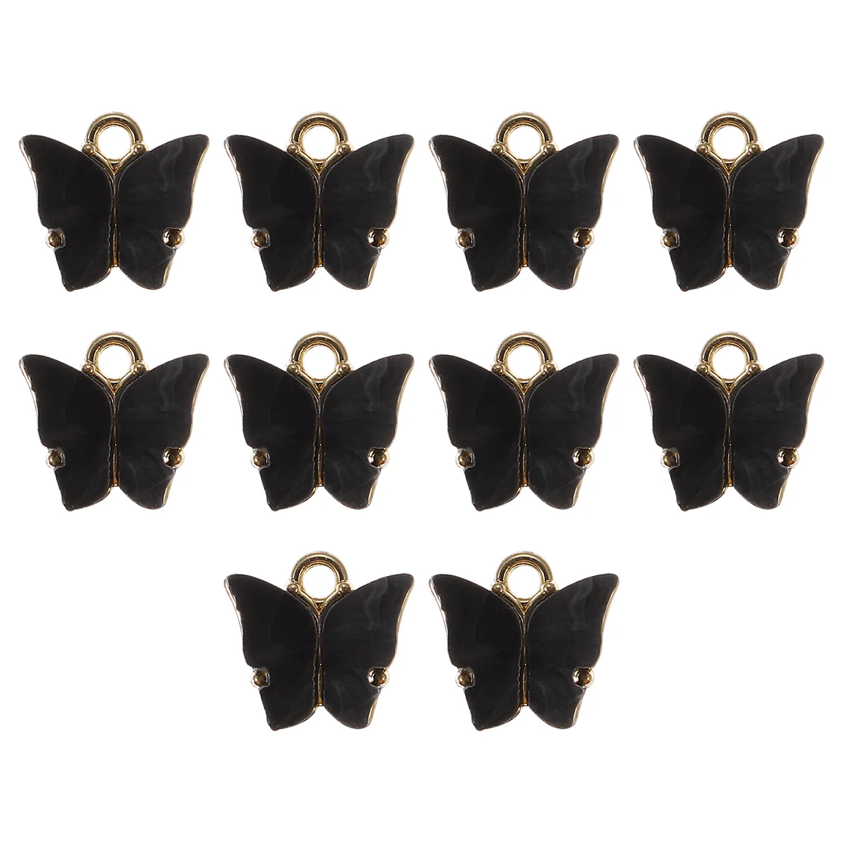 

Charms Pendant Earring Jewelry Acrylic Charm Making Pendantsanimal Black Crafts Alloy Necklace Braceletcute Diy