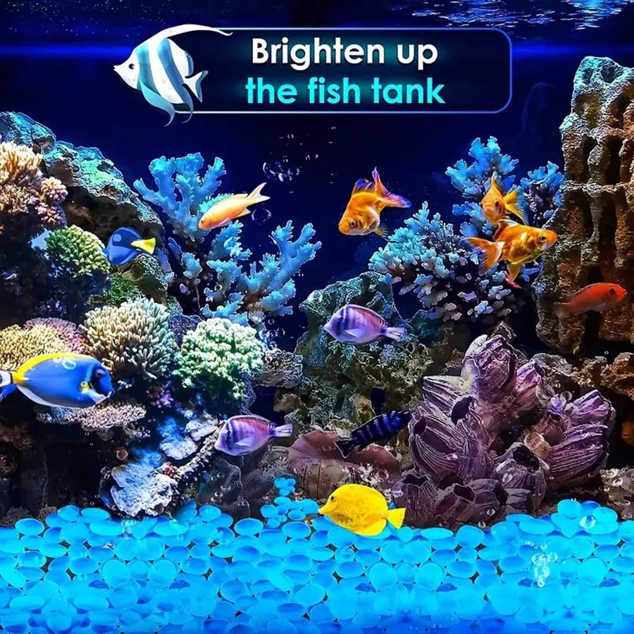 Светящиеся флуоресцентные искусственные декоративные шары 100 шт. для аквариума