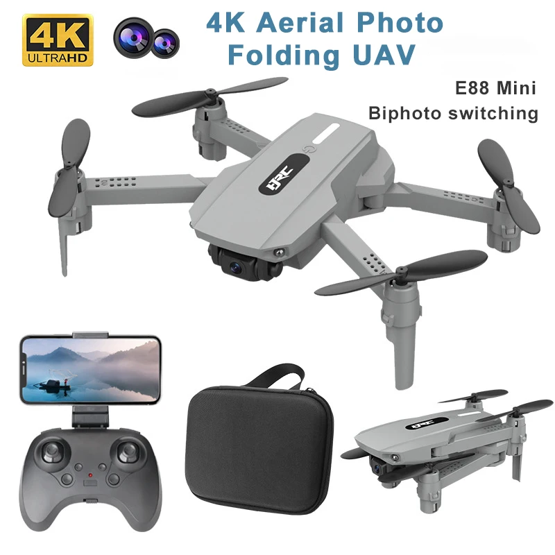 2022 New Mini Professional Drone 4K 1080P HD Dual Camera Air Pressure Altitude Hold Foldable Quadcopter Dron Wide Angle FSE88M