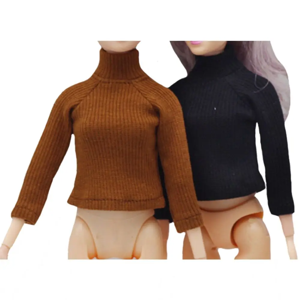 

11.8 Inch Doll Knitted Sweater Mini Winter Tops Dollhouse Accessories Toy Warm Clothes Dress Up Games Playing House Casual Style