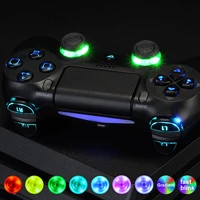 extremerate multi colors luminated thumbstick dpad trigger home face buttons dtfs led kit for ps4 slim pro controller