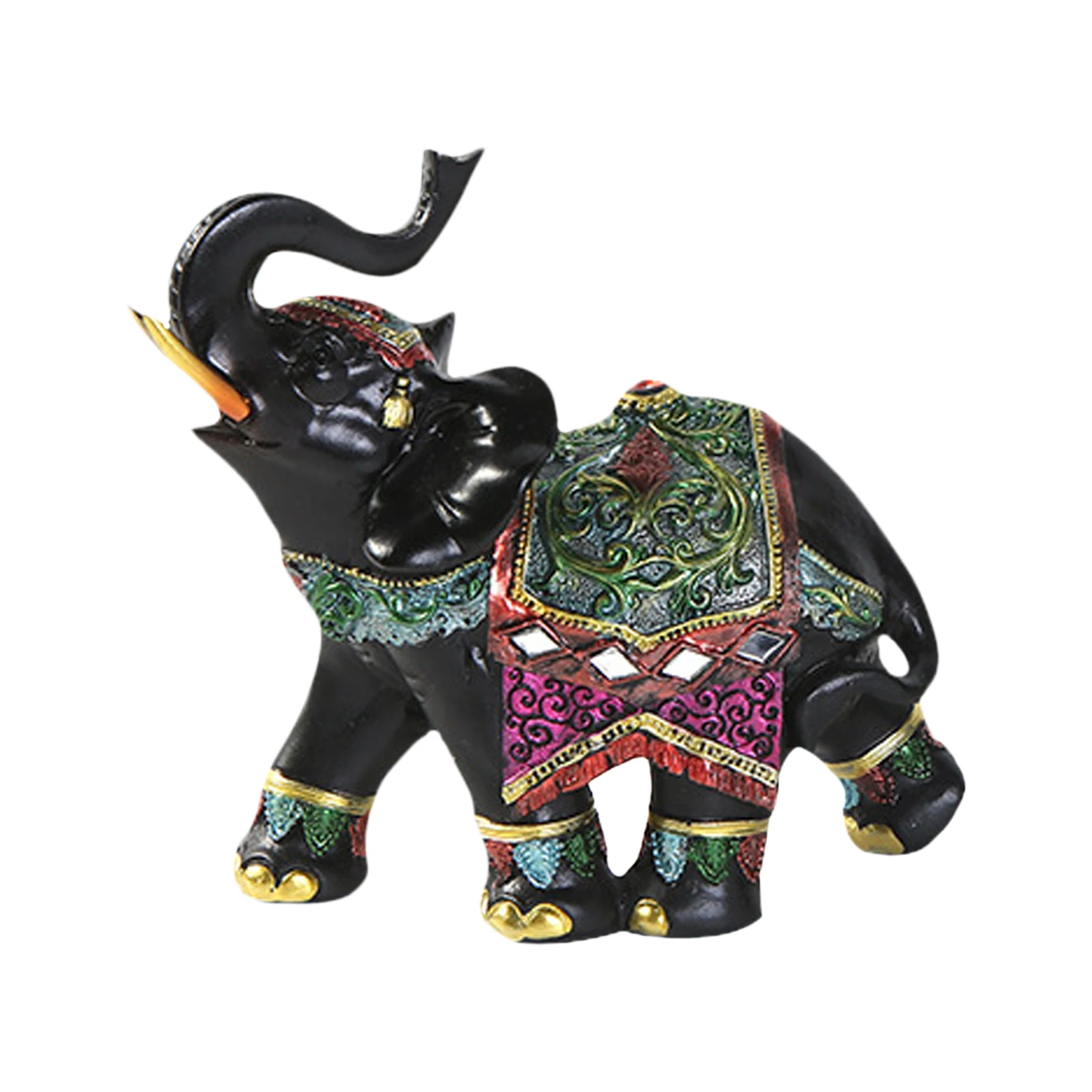 

Elephant Decor Statue For Living Room Home Decoration Wealth Good Luck Feng Shui Fortune Collectible Non-slip Elephant Sculpture