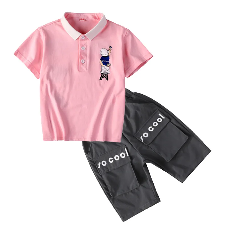 Футболка и шорты для мальчиков 4-12 лет с коротким рукавом |