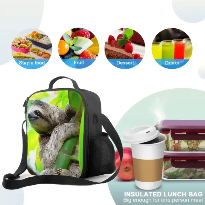 Ленивец в Пуэрто-вьеде Коста-риканская изолированная сумка для ланча школы