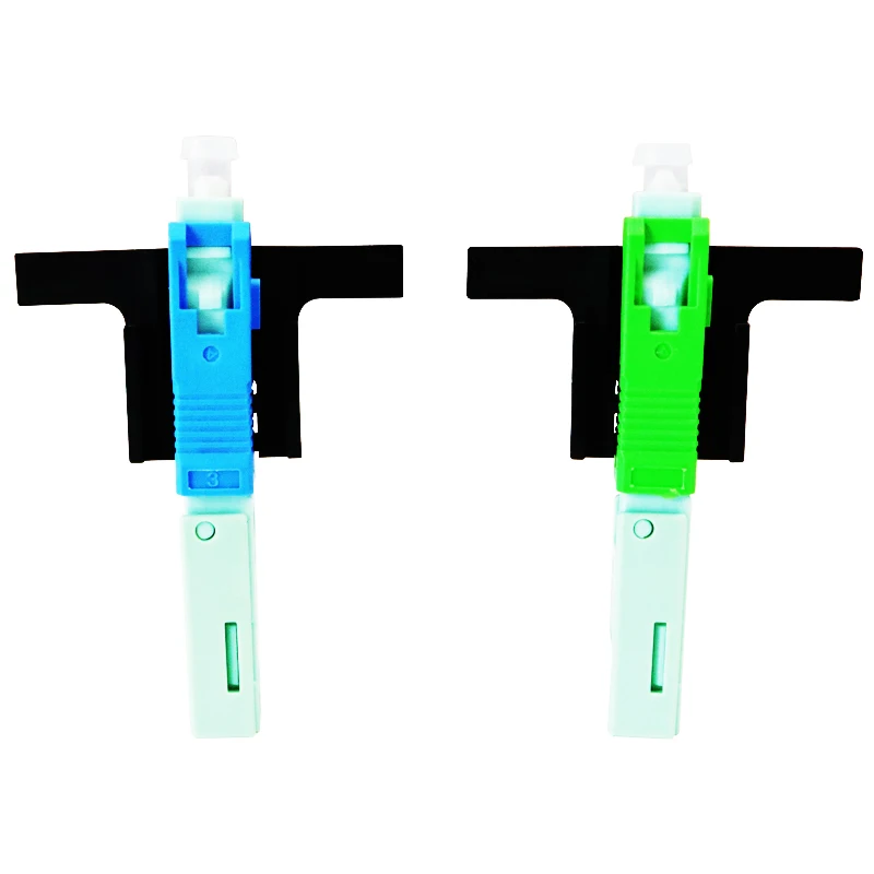 OPTFOCUS SC  APC Fiber Optic Connector 53mm Fiber Fast Connector SM FTTH Tools Quickly Connector 100pcs  Free Shipping