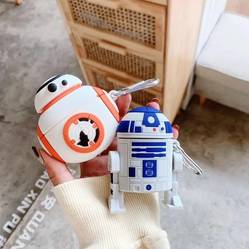 

Starwars R2D2 Airpods Case Silicone Disney Anime Fidget Toys Protector Cases for Airpods Pro Airpod 2 Air pods 1 Disney cartoon