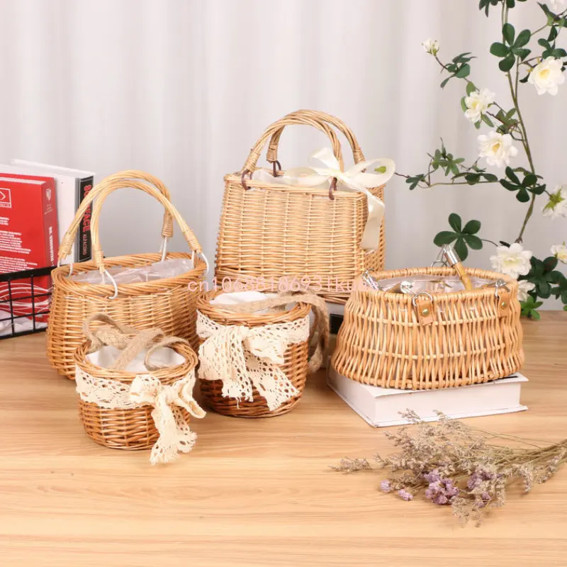 

Straw Tote Bags for Women Rattan Handmade Woven Purses and Handbags Ladies Beach Basket Hand Bags