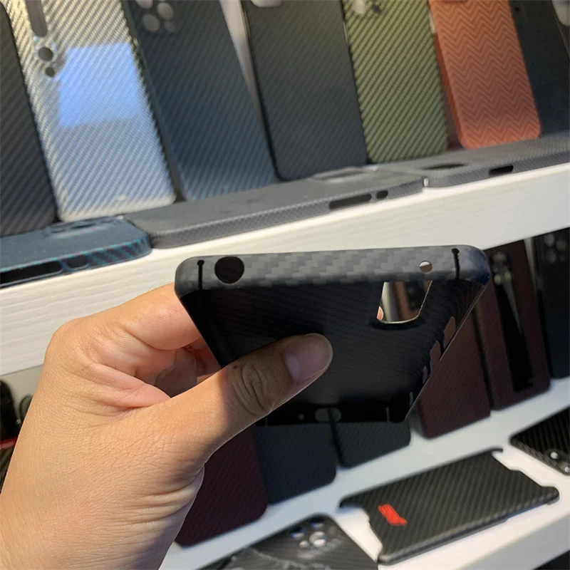 Real Carbon Fiber Case for Sony Xperia 1 Ii Case Aramid Fiber Protective Cover for Sony Xperia 1 Ii Ultra-Thin Carbon Fiber Case