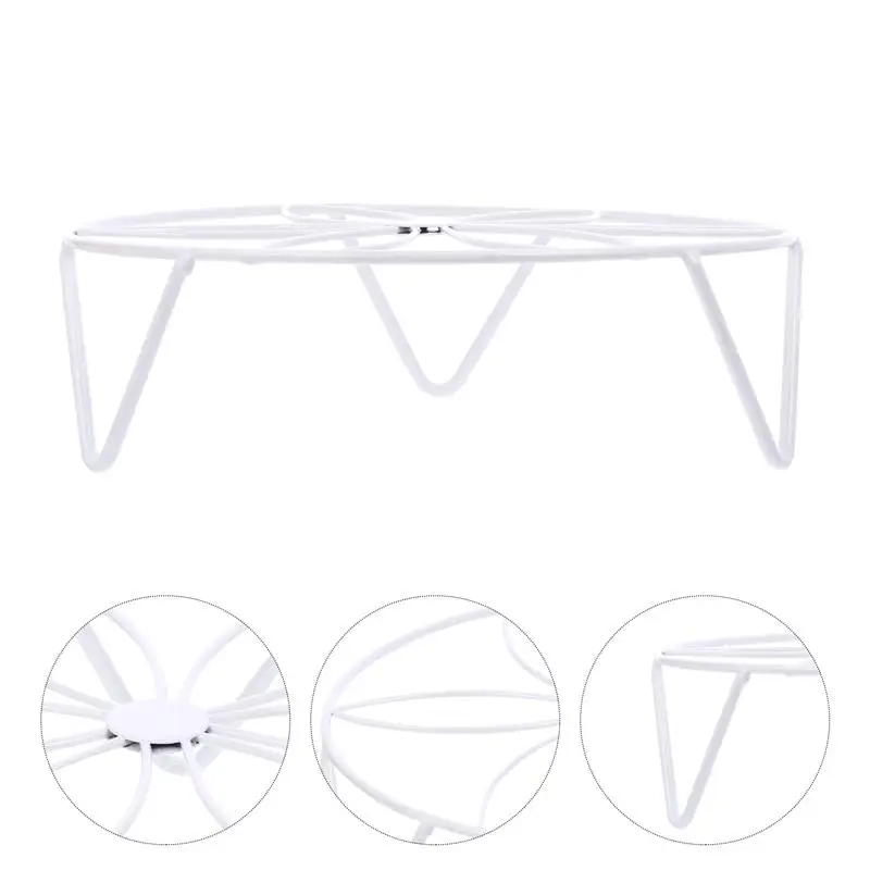 

Flower Pot Stand Simple Flowerpot Base Round Shelf Represent Floor Iron Balcony Indoor