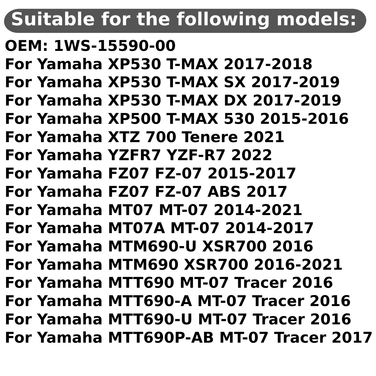 Односторонний подшипник стартера для Yamaha XP530 T-MAX SX DX XP500 530 XTZ 700 Tenere YZFR7 YZF-R7 FZ07 FZ-07 OEM: 1WS-15590-00 (art.: 3920db251f751) - 3920db251f751