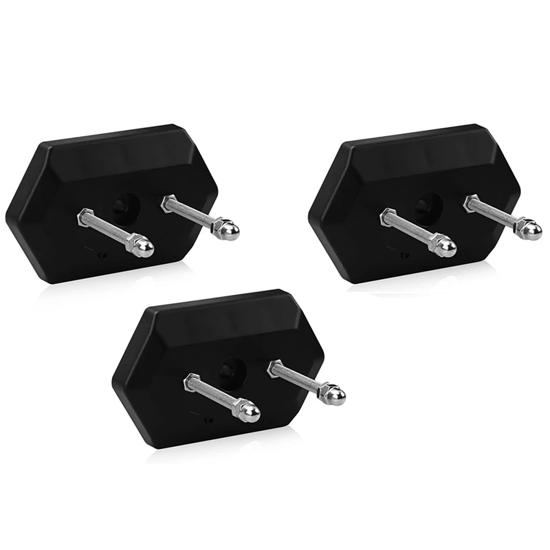 

3 Pcs Skateboard Wall Mount Skateboard Hanger For Skateboard Deck Display And Storage, Floating Effect,Black