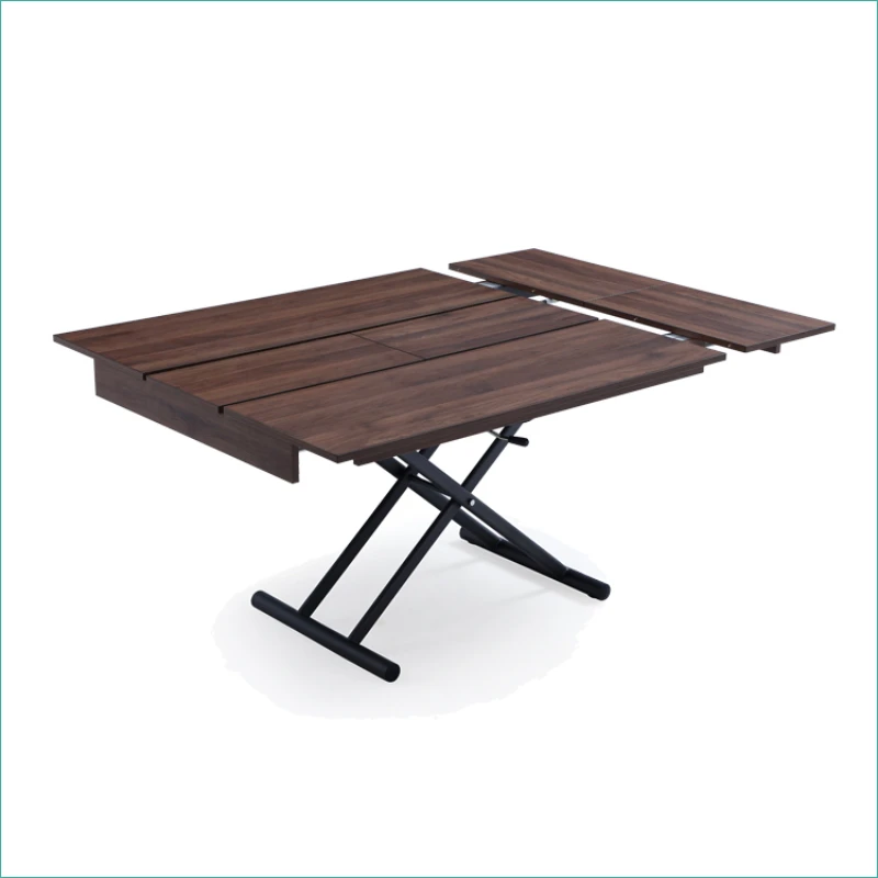 

New multi-purpose transforming wood dining table expandable each side space saving furniture for living room