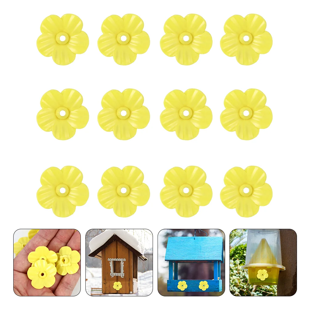 

Replacement Flower Feeder Port Bird Hummingbird Feeding Water Feeders Yellow Bottle Supplies Birds Bottom