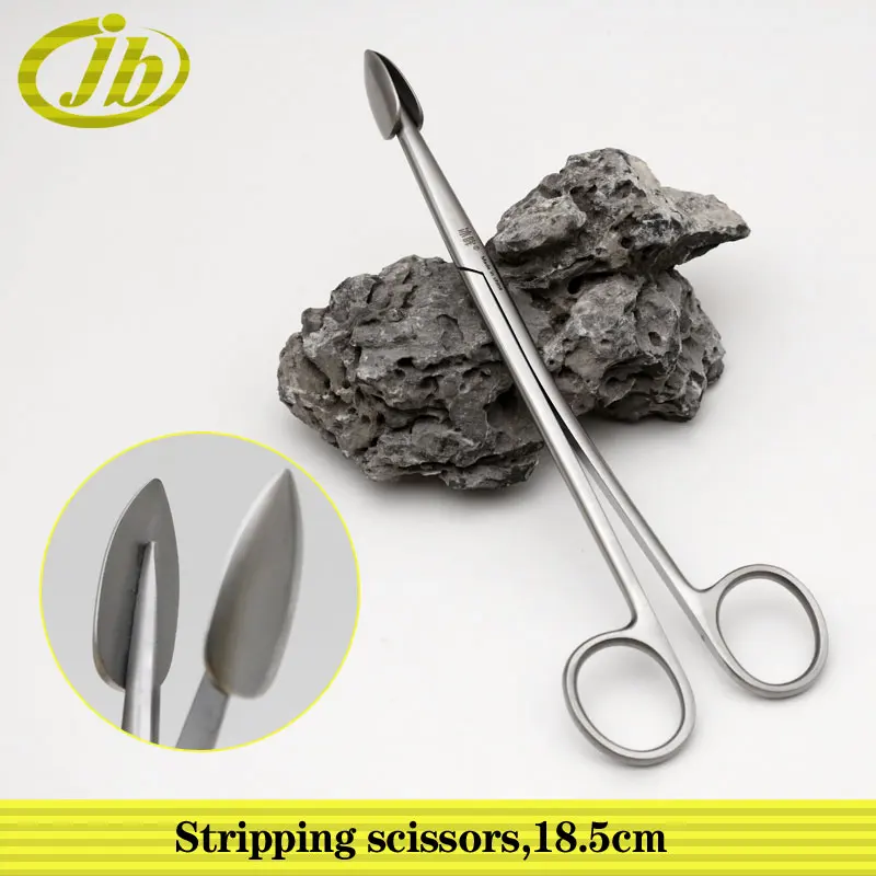 Stripping scissors stainless steel 18.5cm cosmetic plastic surgery sharp edge of knife surgical scissors
