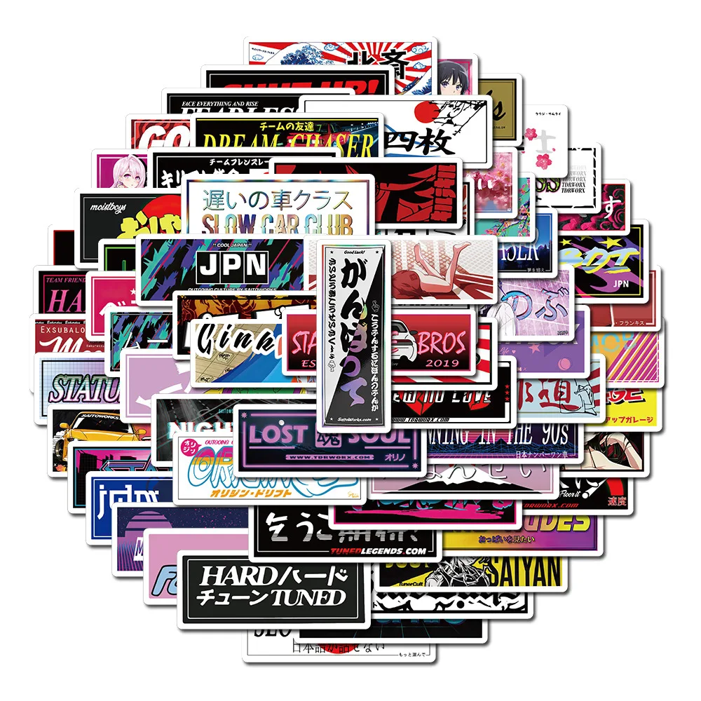 

Наклейки, автомобиль JDM, мультяшный ноутбук, автомобиль, наклейки, блокнот, скейтборд, багаж, гитара, велосипед, детские игрушки, канцелярские товары, Крутые гаджеты