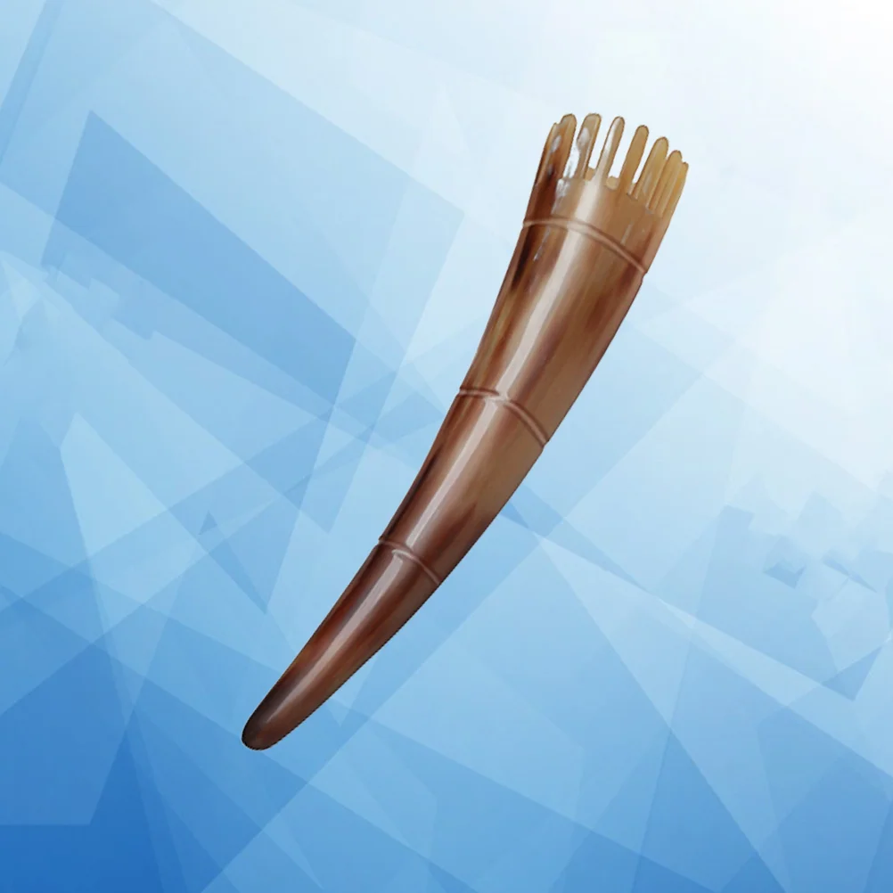 Массажная расческа Шампунь с роговым наконечником Anticaida Массажер для головы