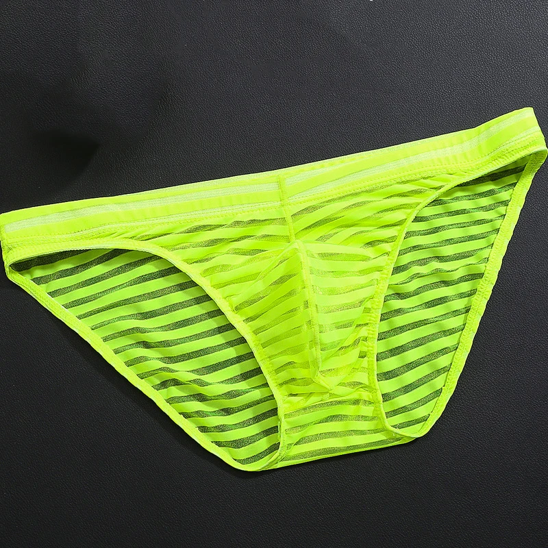 

Men's Panties Sexy See Through Briefs Ultra-Thin Breathable Underwear Nylon Soft Briefs Comfortable Men Underpants