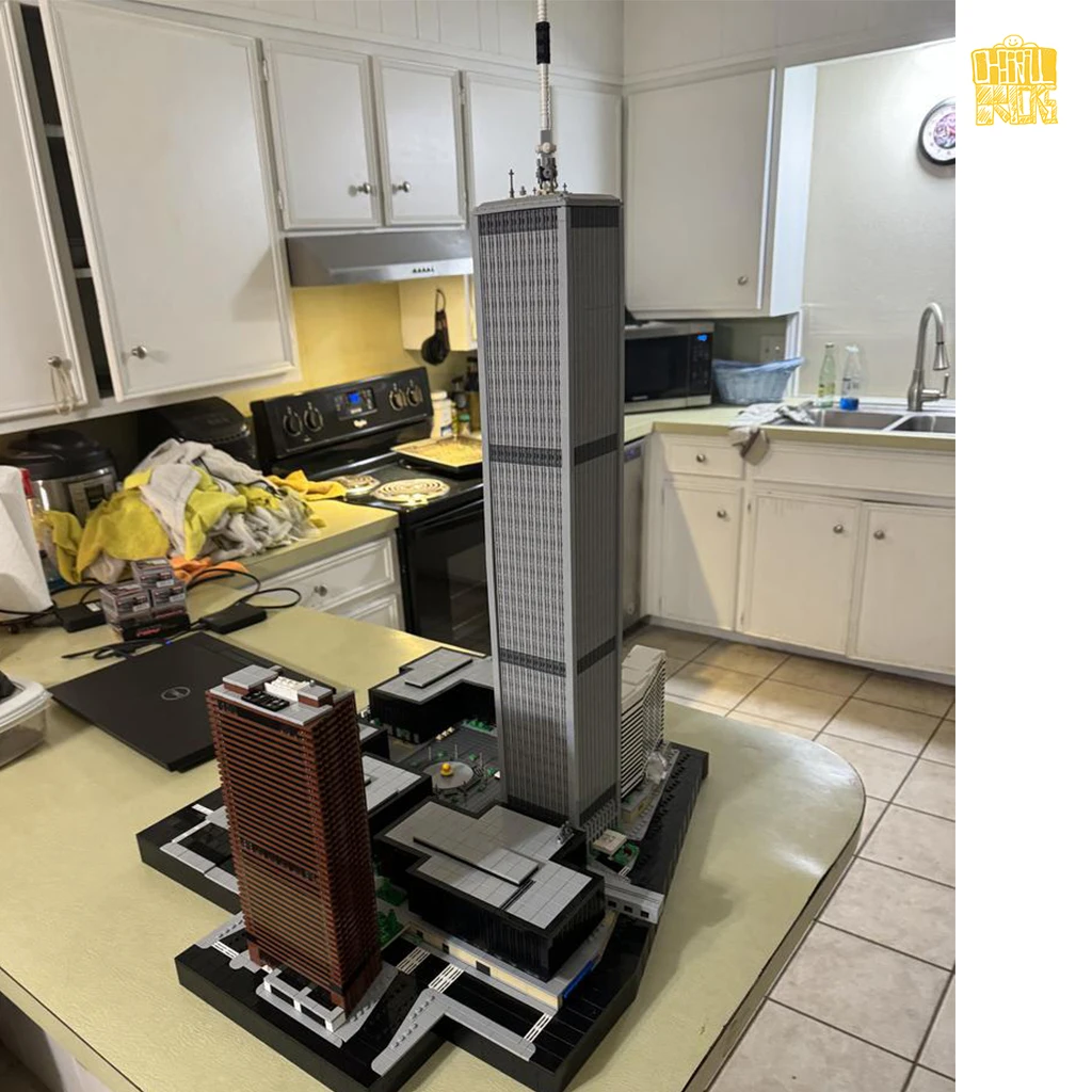 Строительные блоки MOC TT019 архитектура мирового торгового центра модель масштаба