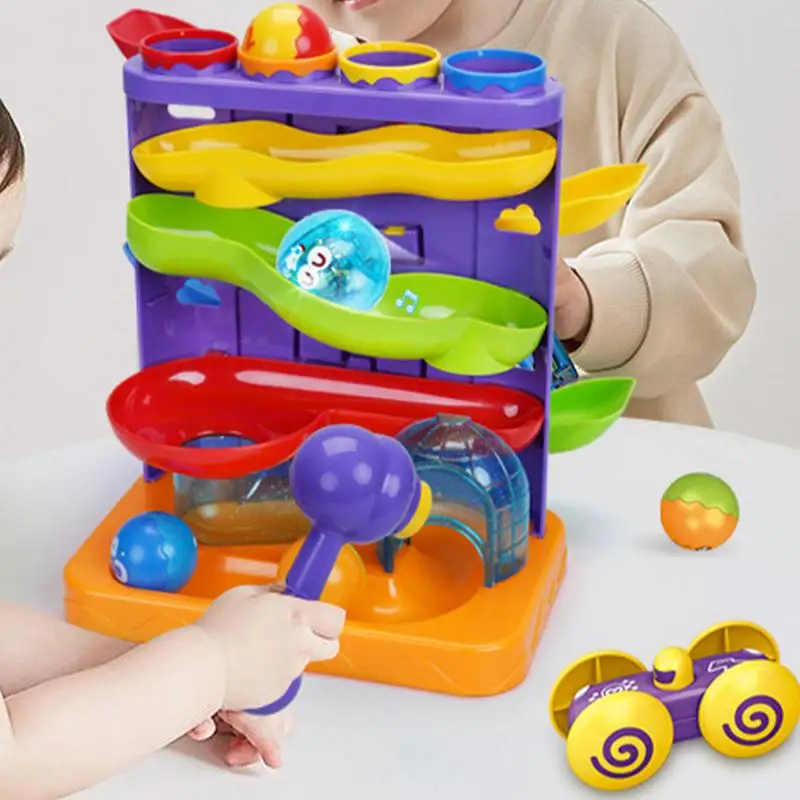 Автомобильная рампа гоночная трасса 2 в 1 игрушки-мячи и трек игрушка для мелкой