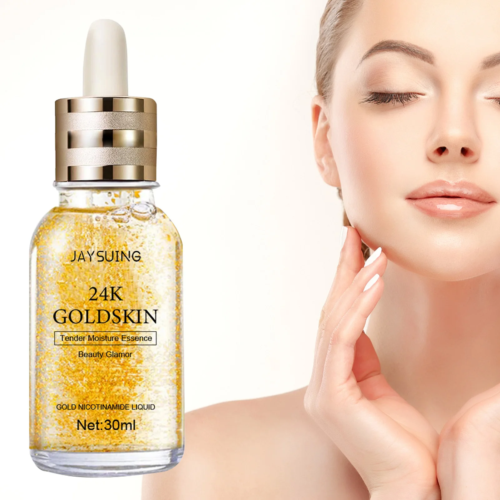 

24K Gold Essence For Face Moisturizing Firming Face Essence For Women Skin Care Reduce Fine Line And Scar Re-Activate Skin Youth