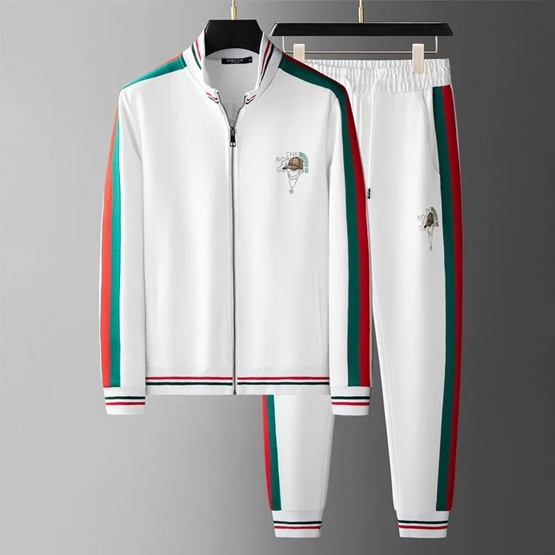 

Роскошный брендовый осенний высококлассный Кардиган со сращением, популярный кардиган, костюм, мужское легкое роскошное повседневное спор...